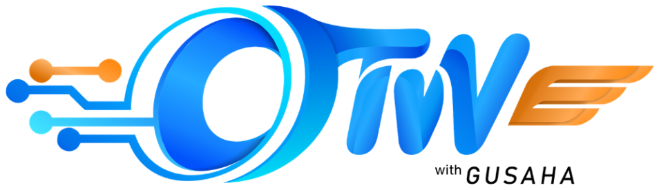 Logo CV. OTW Computer Gusaha - with GUSAHA